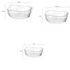 Japanese Style Iceberg Glass Bowl with Glod Rim Transparent Salad Fruit Soup Dessert Snack Foods Mixing Bowl Tea Wash Large