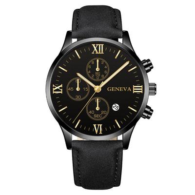 Fashion Calendar Roman Leather Strap Men's Watch Men's Watch