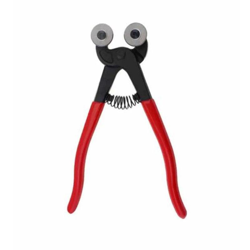 8 Inch Glass Tile Mosaic Nippers Heavy Duty Double Round Wheel Flat Nose Trimming Clamp Pliers Ceramics Cutting Tongs Tools