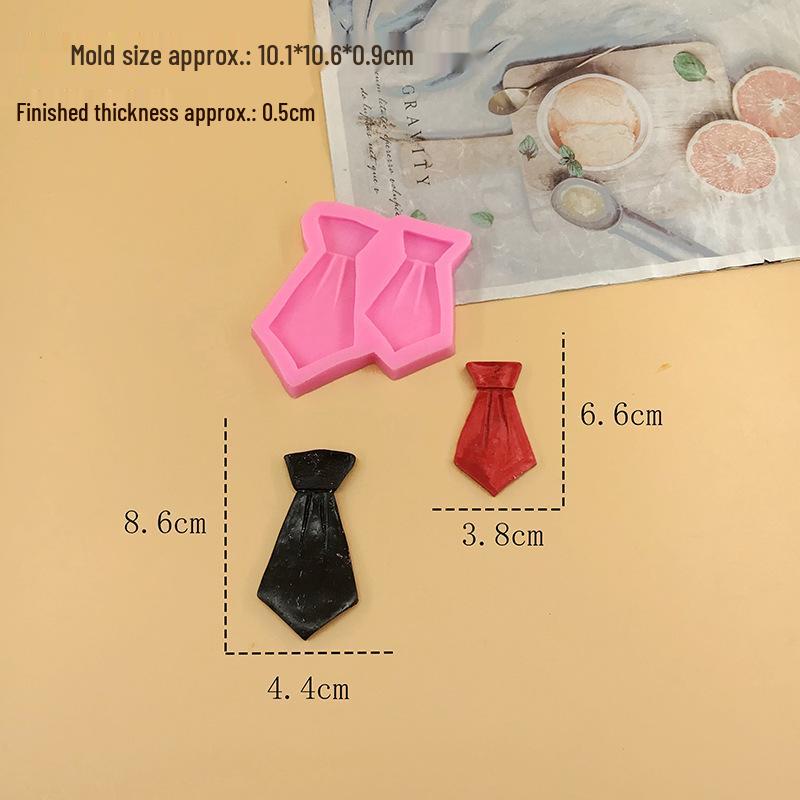 Silicone Mold for Hat, Bow Tie, Collar Cake & Chocolate Fondant