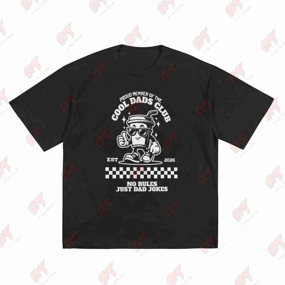 Cool Dads Club Est Desired Date Short Sleeve Tee 100% Cotton T-Shirt