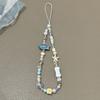Blue Ocean Fish Star Ins Small Fresh Mobile Phone Hanging Chain DIY Handmade Rope Bead CCD Camera Pendant D