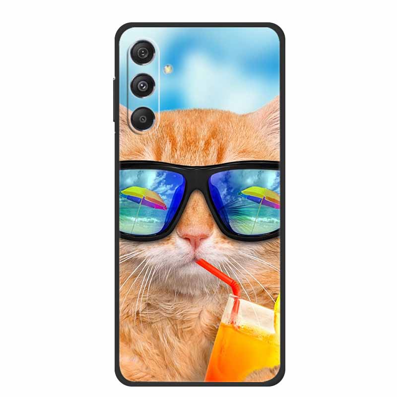 For Samsung A16 5G Phone Case Cover Lion Wolf Tiger Black Silicone Soft Back Cover Cases For Samsung Galaxy A16 Case A 16 Coque