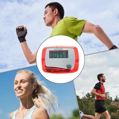 Tragbarer Digital-LCD-Schrittzähler für die Tasche, Schrittzähler für Sport, Gehen, Laufen, für Sporttraining, Wandern, Reisen