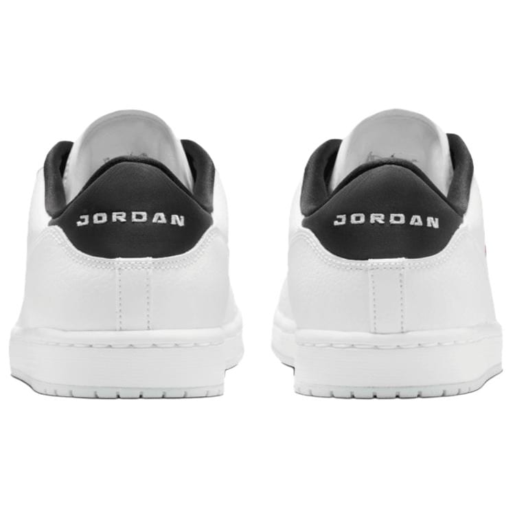 Jordan COURT CONNECT Synthetic Leather, Split Cow Leather Low Top Vintage Basketball Shoes Men's White Red IQ5698-101