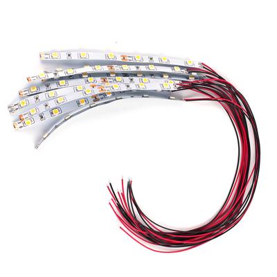 10-pcs For Pre Wired White Strip 6 Led For SMD LED Light Flexible 12V-18V For DIY Landscapes For Railway And Building Layout