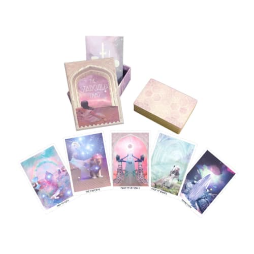 Nichiyu Tarot Cards, 78-Card, Waite Edition, Fortune Telling [Authentic] [Starchild Tarot - 1st Edition - Rose Portal Box] Includes Japanese Commentar