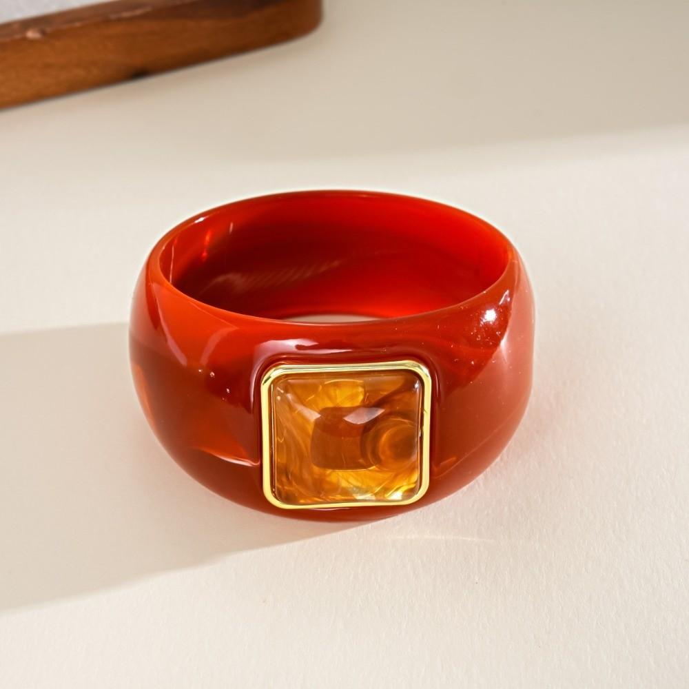 Smudging Irregular Wide Bracelet Bohemian Retro Hand Ring Temperament Acrylic Bangle Decoration