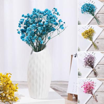 Natural Material Home Decoration Real Flower Mini Babysbreath Natural Dried Bouquets Plant Stems
