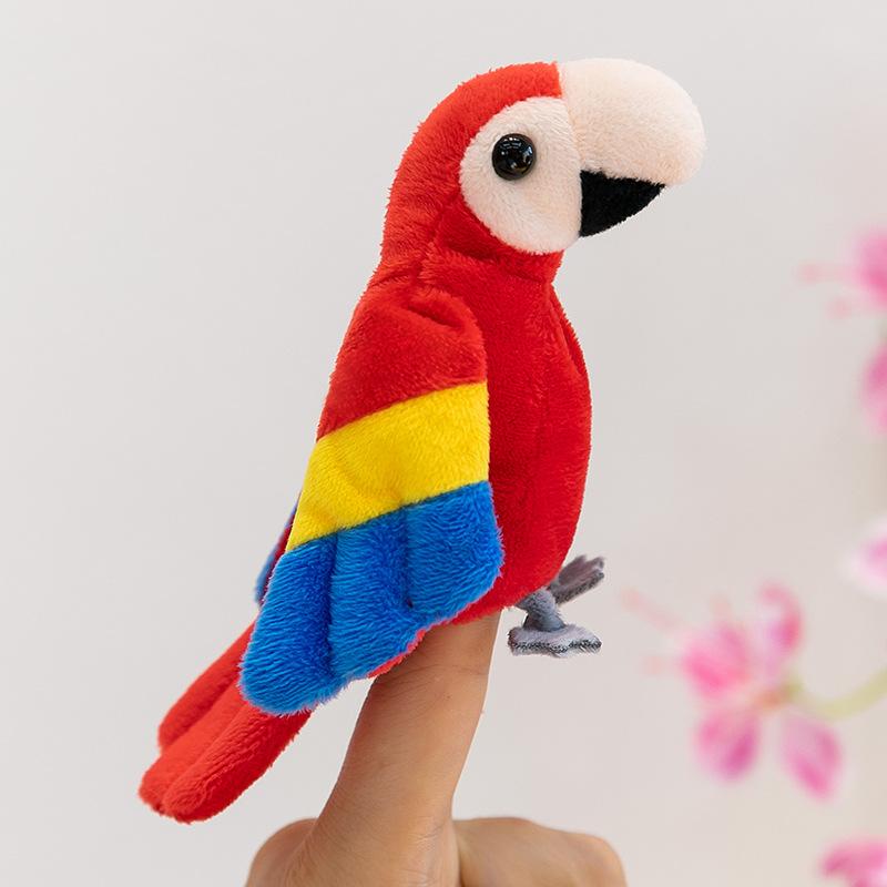 Forest Animal Finger Doll Panda Plush Toy Children Ocean Shark Doll