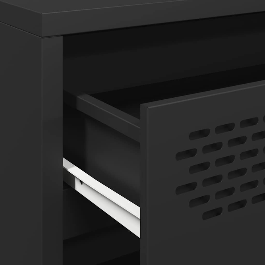 Sideboard Black 68 x 39 x 73.5 cm Cold Rolled Steel