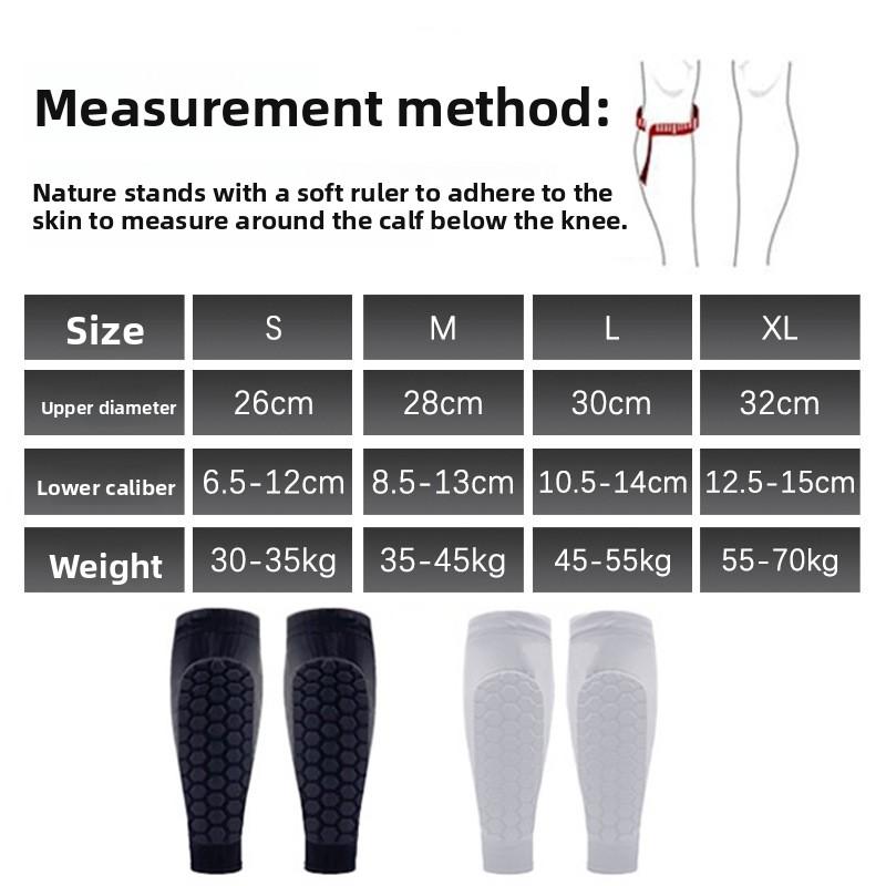 Honeycomb Calf Protection Football Sports Guards Basketball Anti-drop Leg Guards Socks Protective Gear Hot-selling Quick-drying Tight Leg Guards