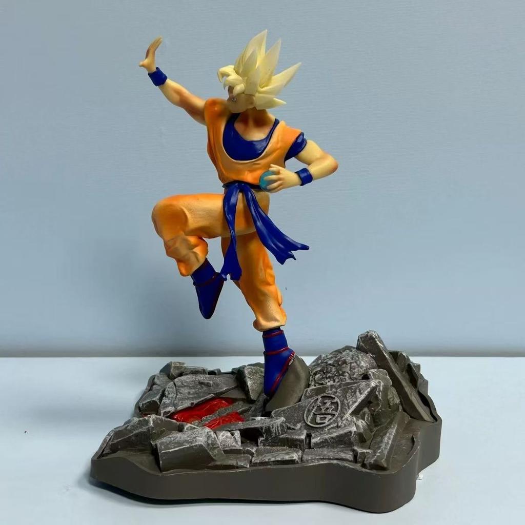 Anime Dragon Ball Figures Battle Training Clothes Goku Figure Jumping Model Collect Children Toys Doll Decoration Gifts