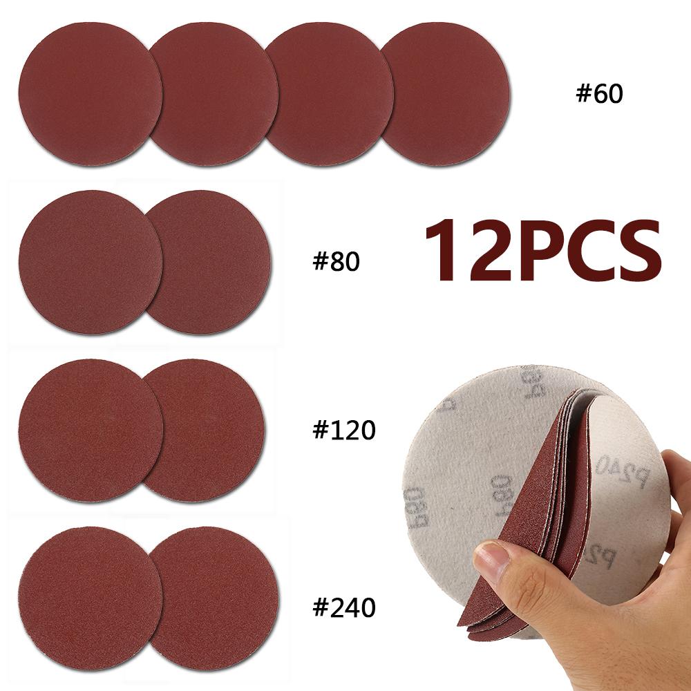 12-142Pcs Sandpaper Sanding Disc Pad For Drill Grinder Abrasive Sheets Rotary Tools Accessories Metal Wood Polish Sanding Sheet