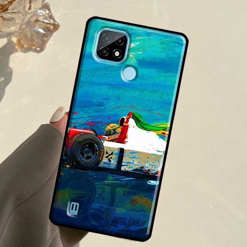 Ayrton Senna F1 For Realme C55 C51 C21Y C25S C75 C67 C61 C53 13 12 10 11 14 Pro Plus GT 6T 6 5 GT7 Pro Case