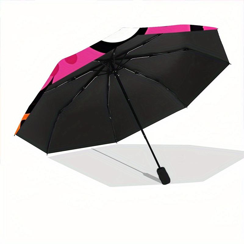 Splatoon? Automatic Windproof Folding Umbrella, Travel Umbrella for All Occasions, Cartoon Portable Umbrella A0823009