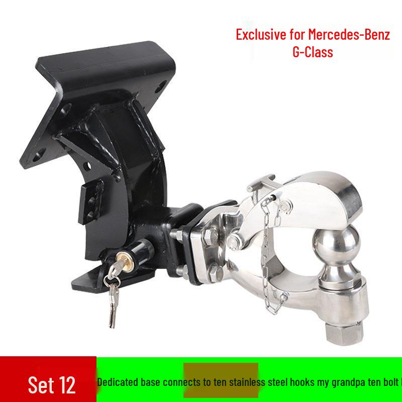 Compatible Tow Hook Support for 19 Mercedes-Benz G-Class Models, Including G500, G63, G350, W463 - Modified Trailer Hitch.