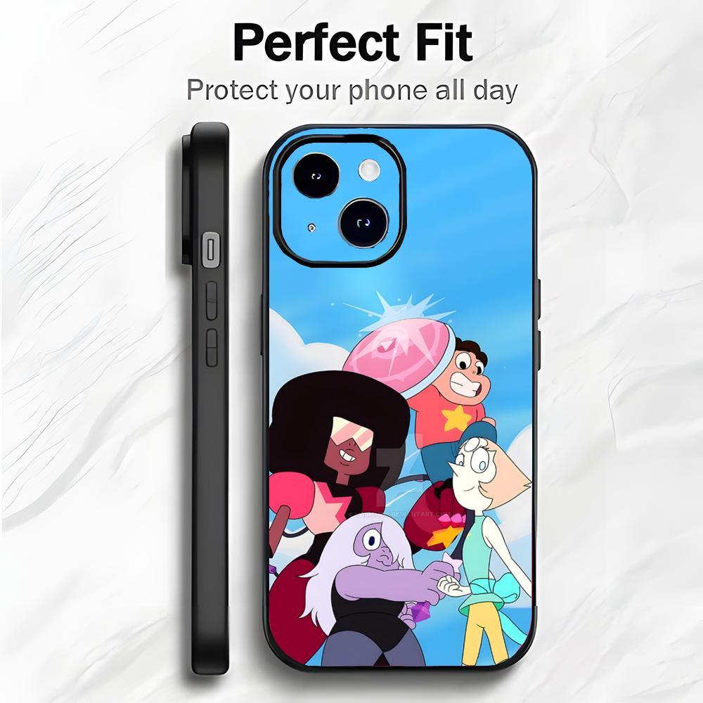 

Kind Colorful Cartoon S-Steven Universe Phone Case Phone Case Soft Packaging Lightweight For iPhone17 16 15 14 13ProMax iphone12promax