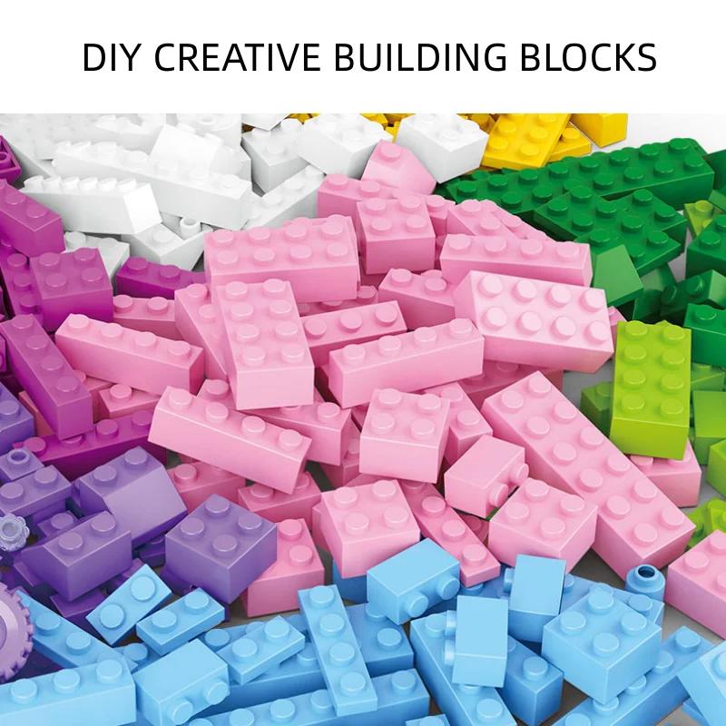 Small SizeBuilding Blocks Brick Colorful Bulk Bricks Base Plates Compatible DIY Block Interactive Toys For Children Gifts