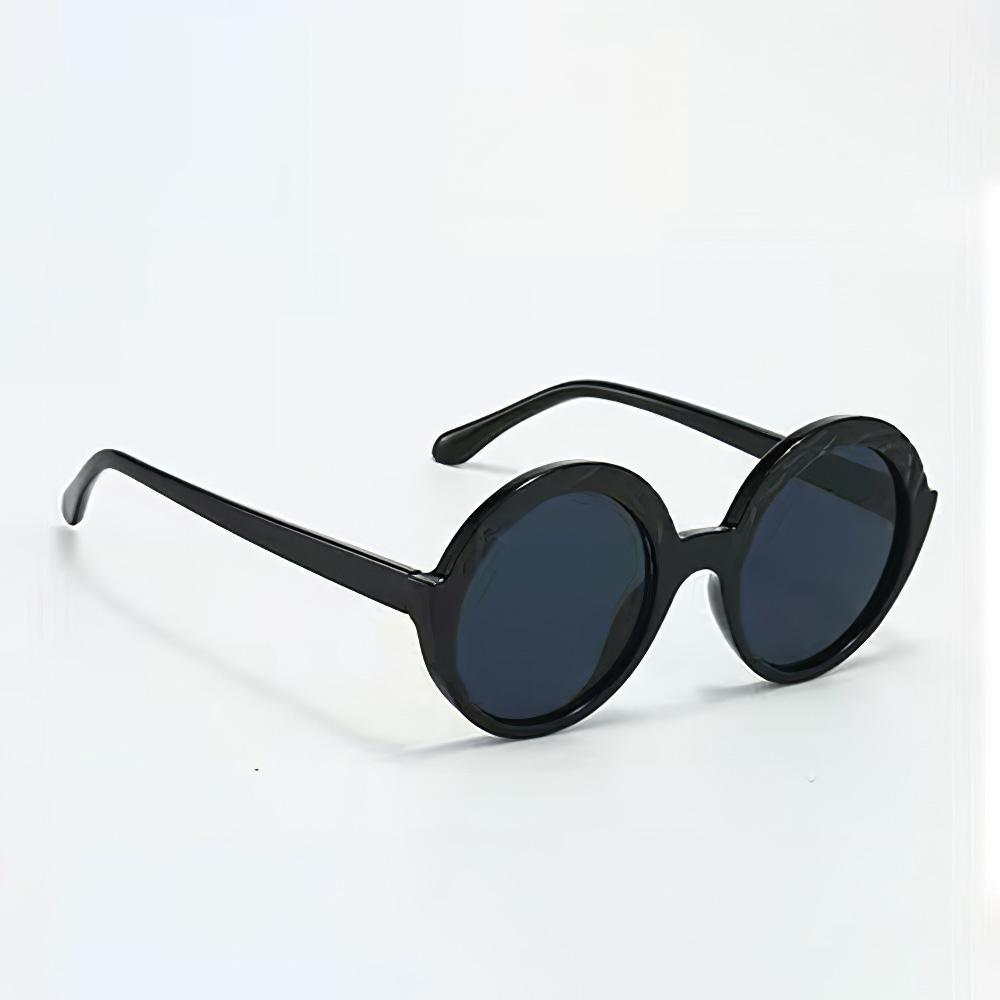 Vintage Sunglasses Women Fashionable Circular Gradient Lens Glasses With Green And Blue Transparent Frame Unique Design