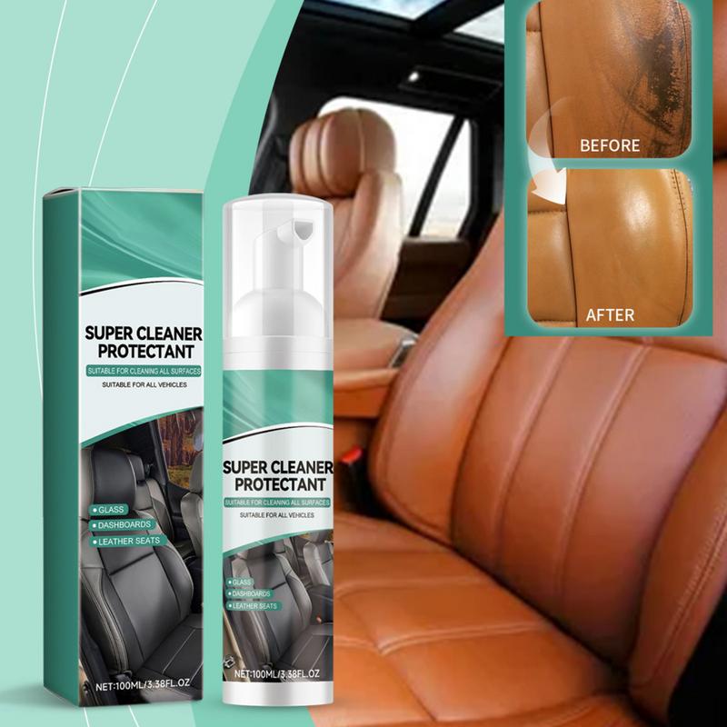 Car Cleaner Interior Multipurpose Auto Interior Cleaning Tool Interior Stain Cleaner Foam For Car Interior Leather Fabric