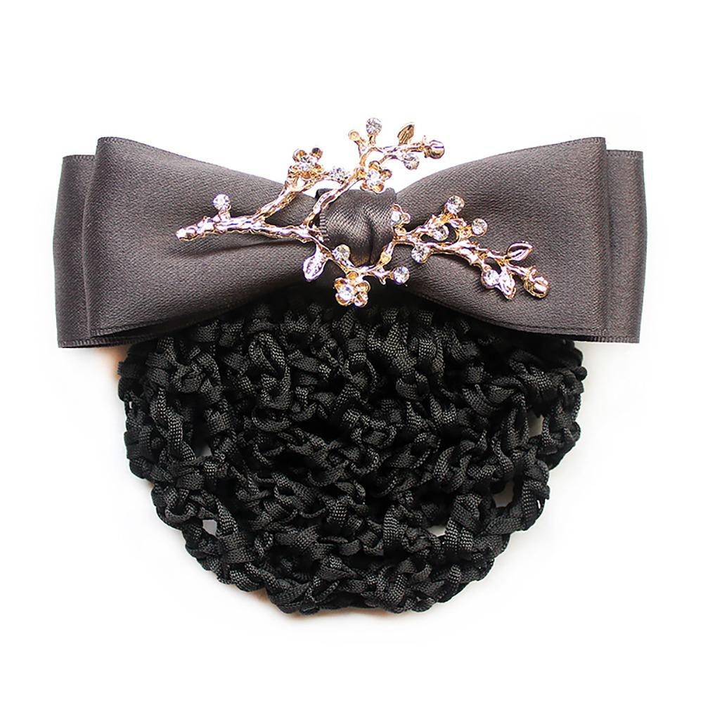 Women Spring Clips Korean Bun Snood Ballet Dancing Hairnet Hairgrips Cover Net  Waiter