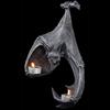 Novo Porta-Velas Tealight de Morcego Castiçal de Halloween Estátua de Morcego Castiçal Pendurado para Jardim Luz Jardim Casa Decoração de Halloween