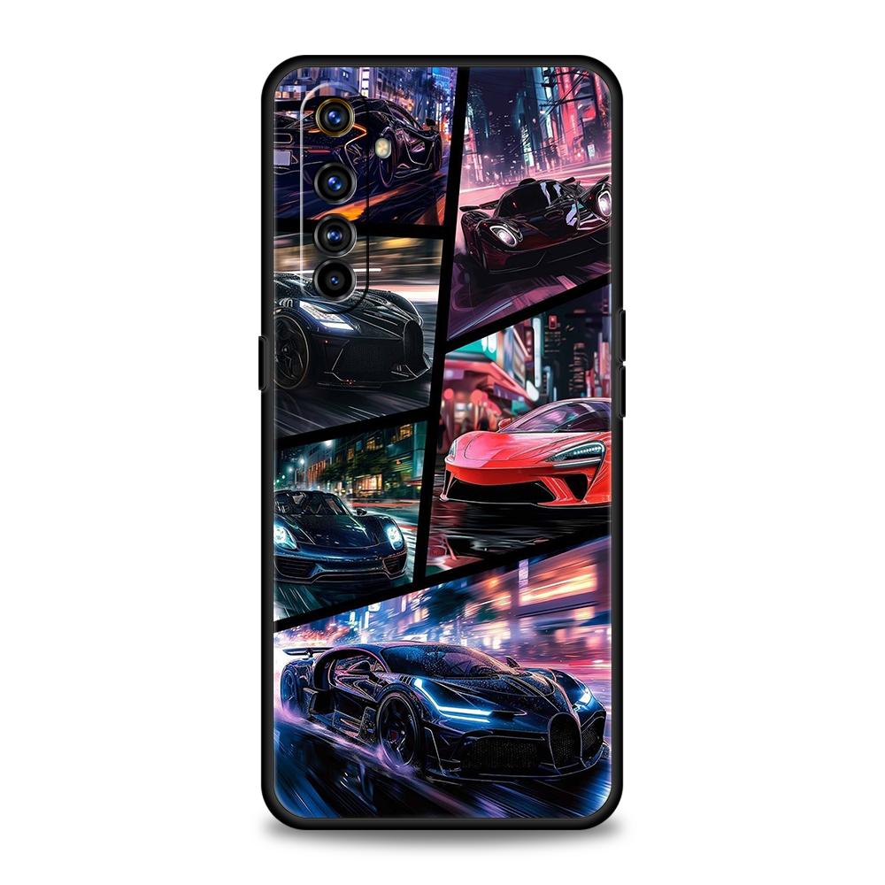 

Soft TPU For Realme 11 10 9 Pro Plus GT2 GT3 GT5 C21 C25 C35 C53 C55 C67 Pro 5G Shockproof Phone Case Cool Sports Car Fundas Bag Realme GT 6 5G