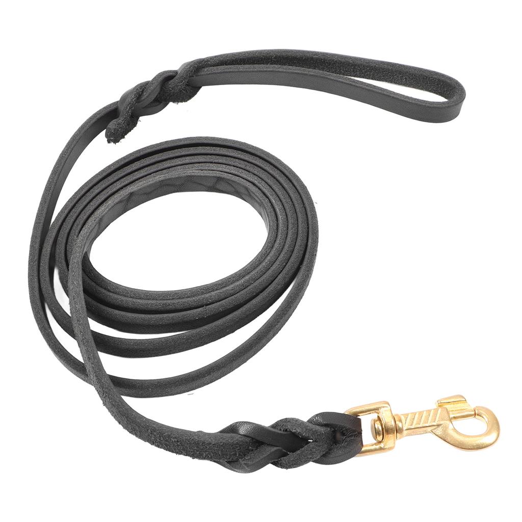 Dog Leash Durable Cowhide Leather Dog Training Leash Long Soft Dog Traction Rope for Medium Large