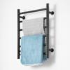 6 Bars Towel Warmer Rack Wall Mounted Heated Towel Rack for Bathroom Black
