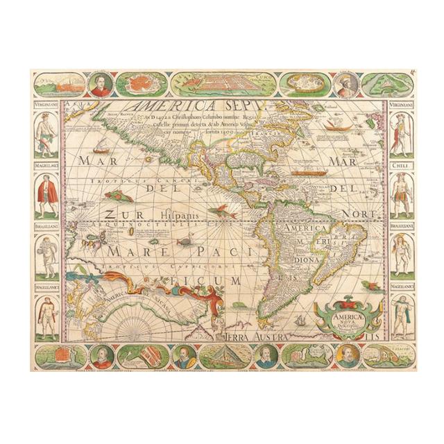 

Скандинавские винтажные абстрактные постеры и принты, карта Старого Света, холст, живопись, настенные художественные картины для гостиной, домашний декор Cuadros 21cm×30cm NoFrame