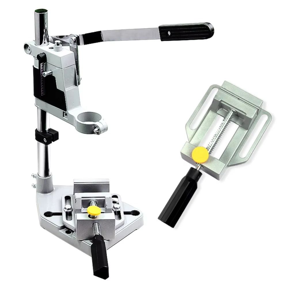 Table Top Electric Bench Drill Stand Plain Vice Drill Holder NEW Drilling Positioning