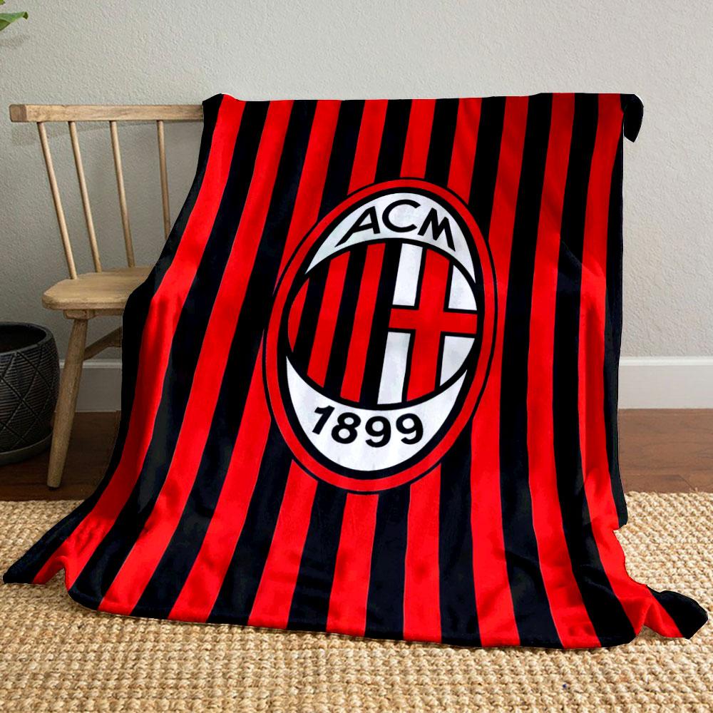 Vertical Red and Black Stripes with an Oval Logo In the Center. for All Seasons Blanket Lunch Break Throw Gift