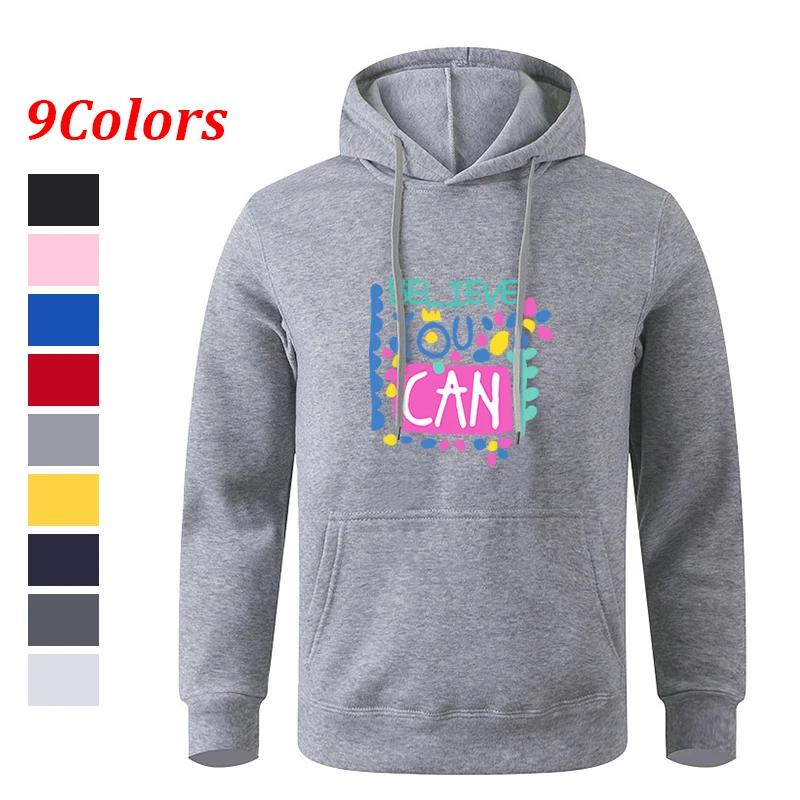 Long Sleeve Black Gray Teens Autumn Hooded Sweatshirt Hoodie Sportswear