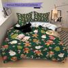 3pcs Christmas Cookies & Snowmen Holiday Comforter Set with One Quilt Cover and Two Pillowcases,Festive Decor for Bedroom and Guest Room