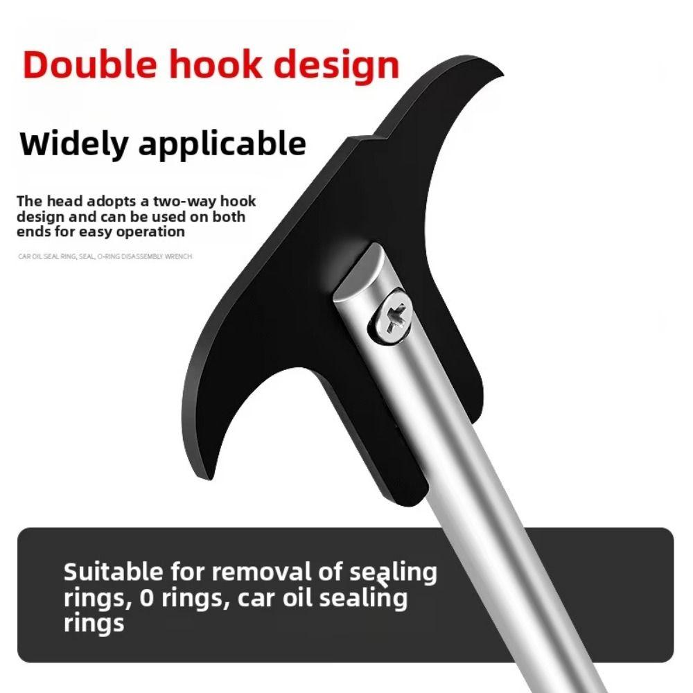 Universal Oil Seal Extractor Double Hooks Car Oil Seal Hook Oil Seal Removal Tool O-Rings Seal