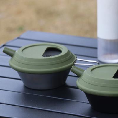 Silicone Camping Sierra Cup Lid High Low Temperature Resistant Portable Universal Outdoor Salad Bowl Tea Coffee Hand Pot Cover