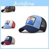 Baseballkappe mit Bergtierstickerei, Unisex-Sommerhut, verstellbare Baumwollkappe mit breitem Schirm