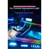 Newest Hidden LED Symphony Dual Zone Car Ambient Light Smoke Matt Black Acrylic Light Strip Interior Decoration Lighting Kit 12V