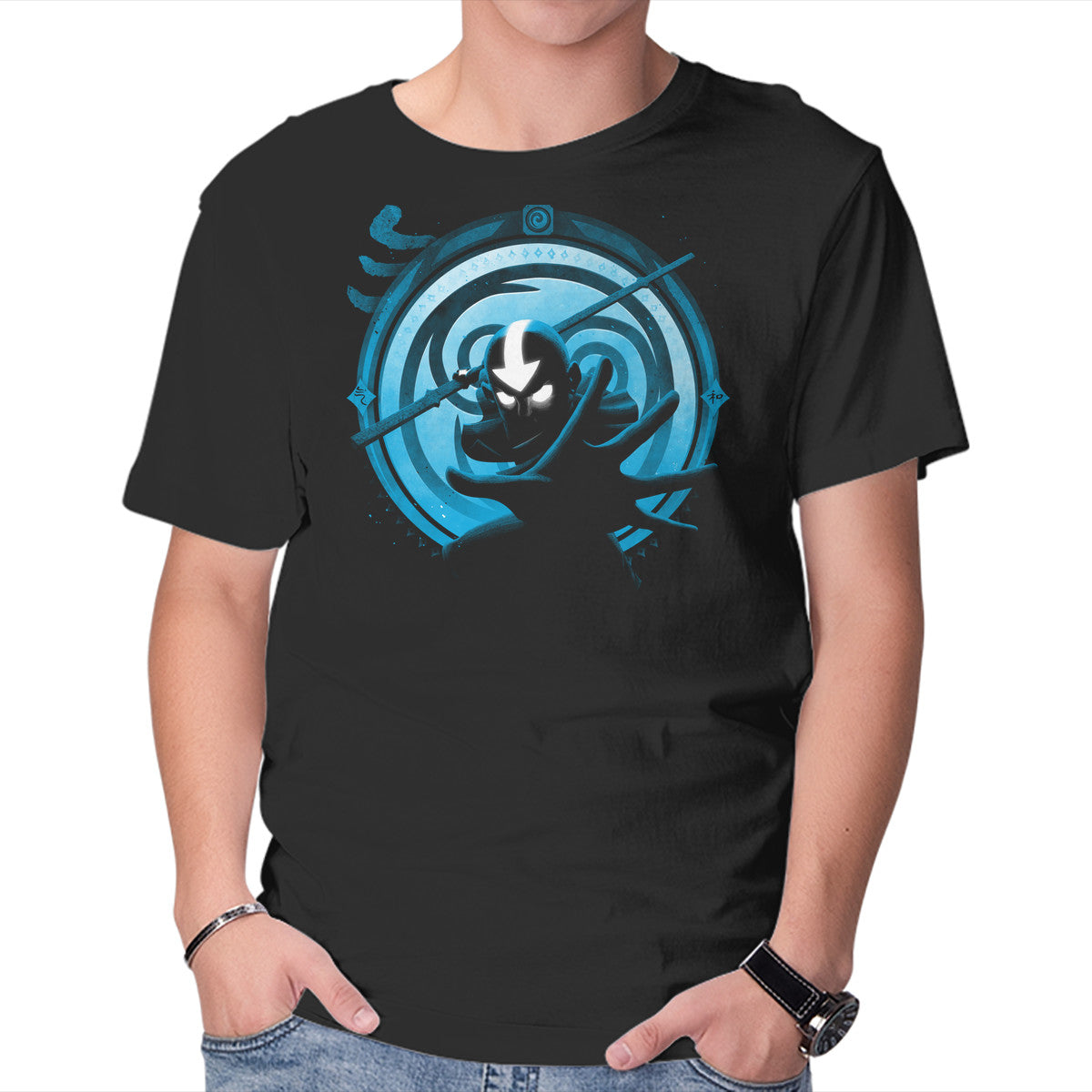 Unisex Crew Neck T-Shirt Air Master Graphic Short Sleeve Casual Tee XXXL