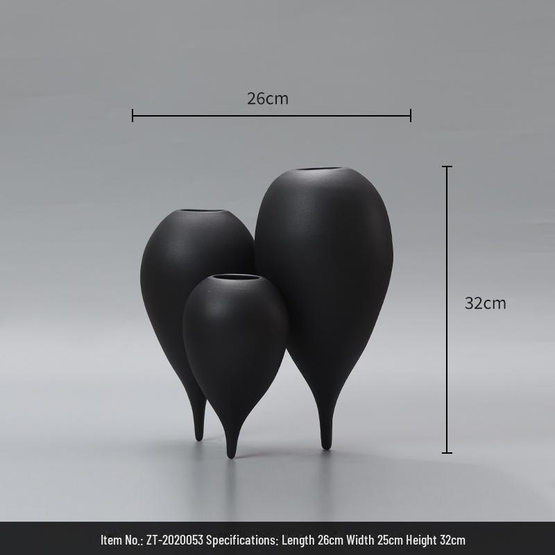 Bosi Home Soft Bubble Decorations - Small Diameter, High Mouth Swing Vase with Light Belly.