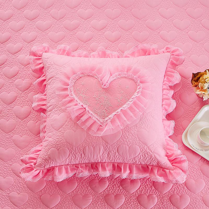 Европейский стиль Милая девушка сердце кружевной край Подушка Чехол оборка кружево принцесса наволочка свадьба дом диван машина декоративные подушки 1 Pcs 2816₽