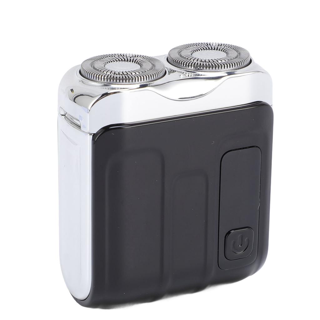 Taschenformat Elektrischer Trimmer Wiederaufladbar LED Digitalanzeige Tragbarer Mini Bartschneider Schwarz