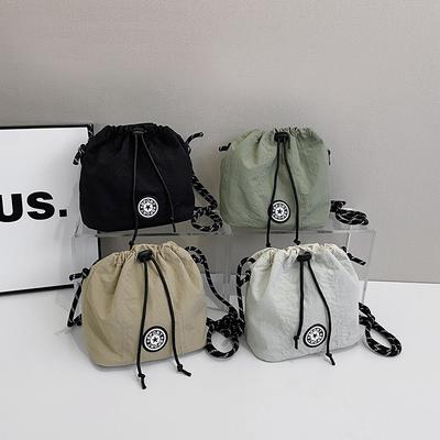 Leichte neutrale Wind Umhängetasche Paar Bucket Bag Street Outdoor Nylon Schultertasche Handtasche