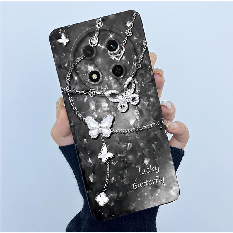 For Honor X9C 2024 Case Simplicity Flower Liquid Soft Silicone Back Cover for HonorX9c X 9C Phone Funda Magic7 Lite Bumper Shell