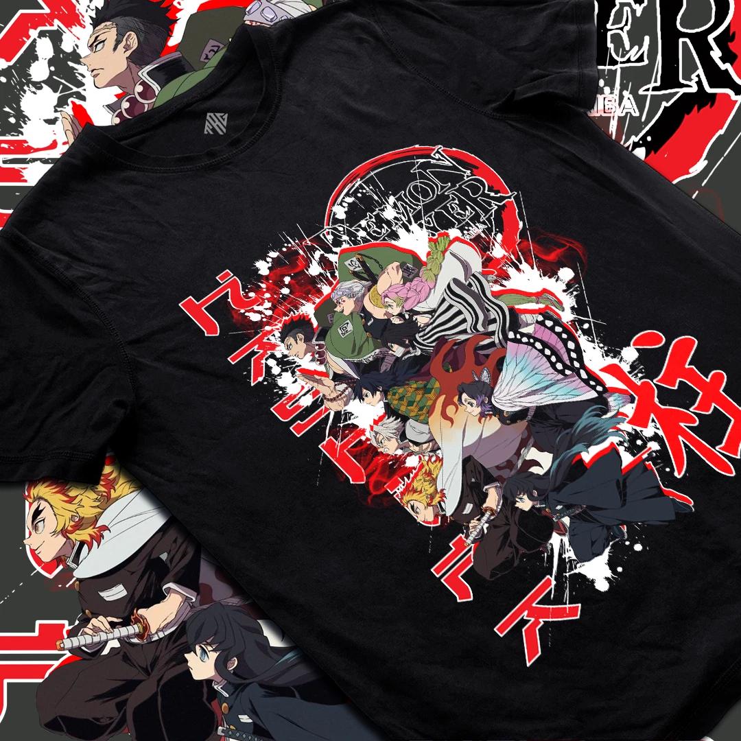 

Anime Style Warriors Graphic T-Shirt Inspired Kimetsu No Yaiba Cosplay Hashira S