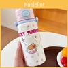 Capybara Alphabet Pattern 500ml Insulated Travel Mug With Leakproof Lock For Kids And Students