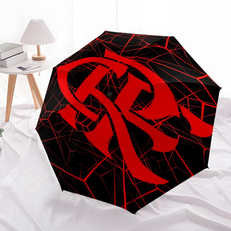 Printed Clube de Regatas do Flamengo Folding Umbrella,Outdoor,Leisure,And Travel Umbrella,Durable Umbrella Fabric,Birthday And Holiday Gift