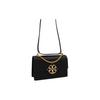 Tory Burch TB Miller Spring Summer Leather Flap Crossbody Shoulder Bag Small Women bags Black Black-Gold 88208-001