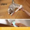 Cat Hunting Toy 2-in-1 Interactive Toy, Wand with Fabric Butterfly Teaser Suction Cup Base, Rechargeable Red Light for Indoor Self Entertainment
